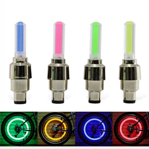 Neon Lights Color Tyre Wheel Valve Cap Light LED Lamp for Cars Motorcycles